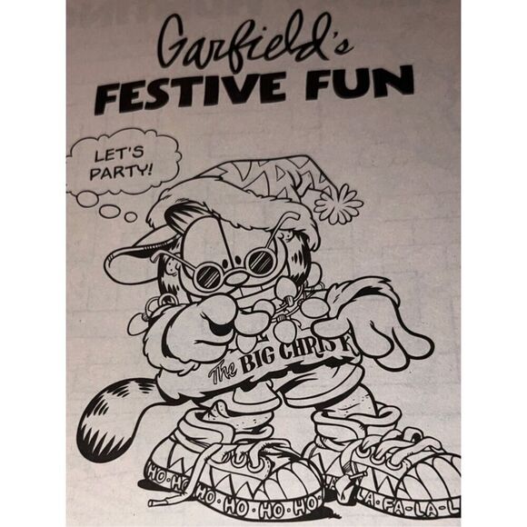 2 NEW 2003 Garfield Happy Holidaze Festival Fun Coloring Books Unused - Picture 3 of 6